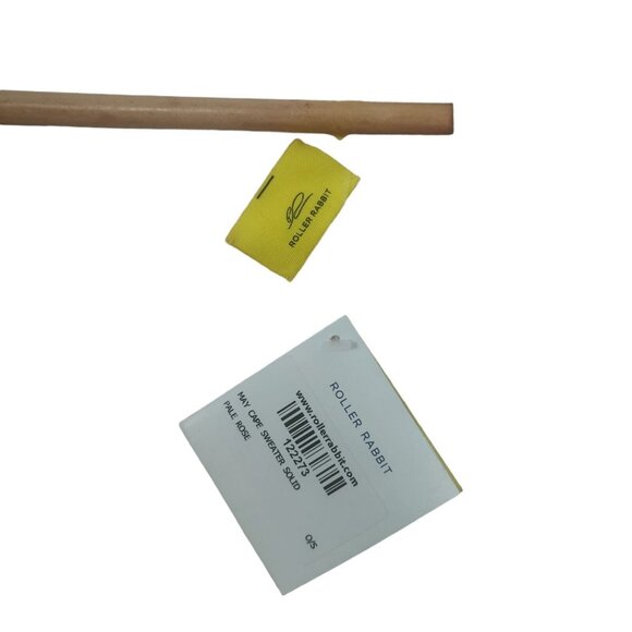 Roller Rabbit Long Flowy Cardigan Shawl Sweater One Size Pink May Cape Sweater - Picture 3 of 5